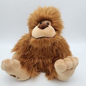 Aurora Big Foot Plush 9" Yeti Sasquatch Stuffed Animal Toy Brown Sits Up 2017